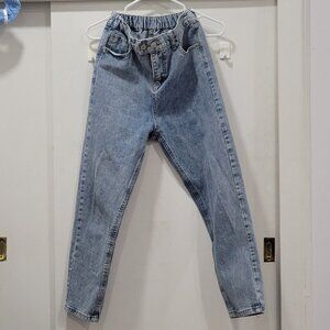 80's Light Blue High-waist Mom Jeans